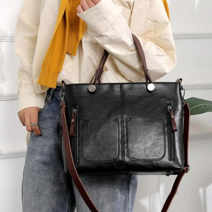 Borsa Donna Vintage in Pelle Stile Elegante Resistente