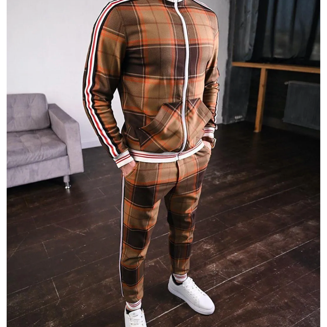 Tuta Sportiva Uomo Due Pezzi Stile Casual Comoda