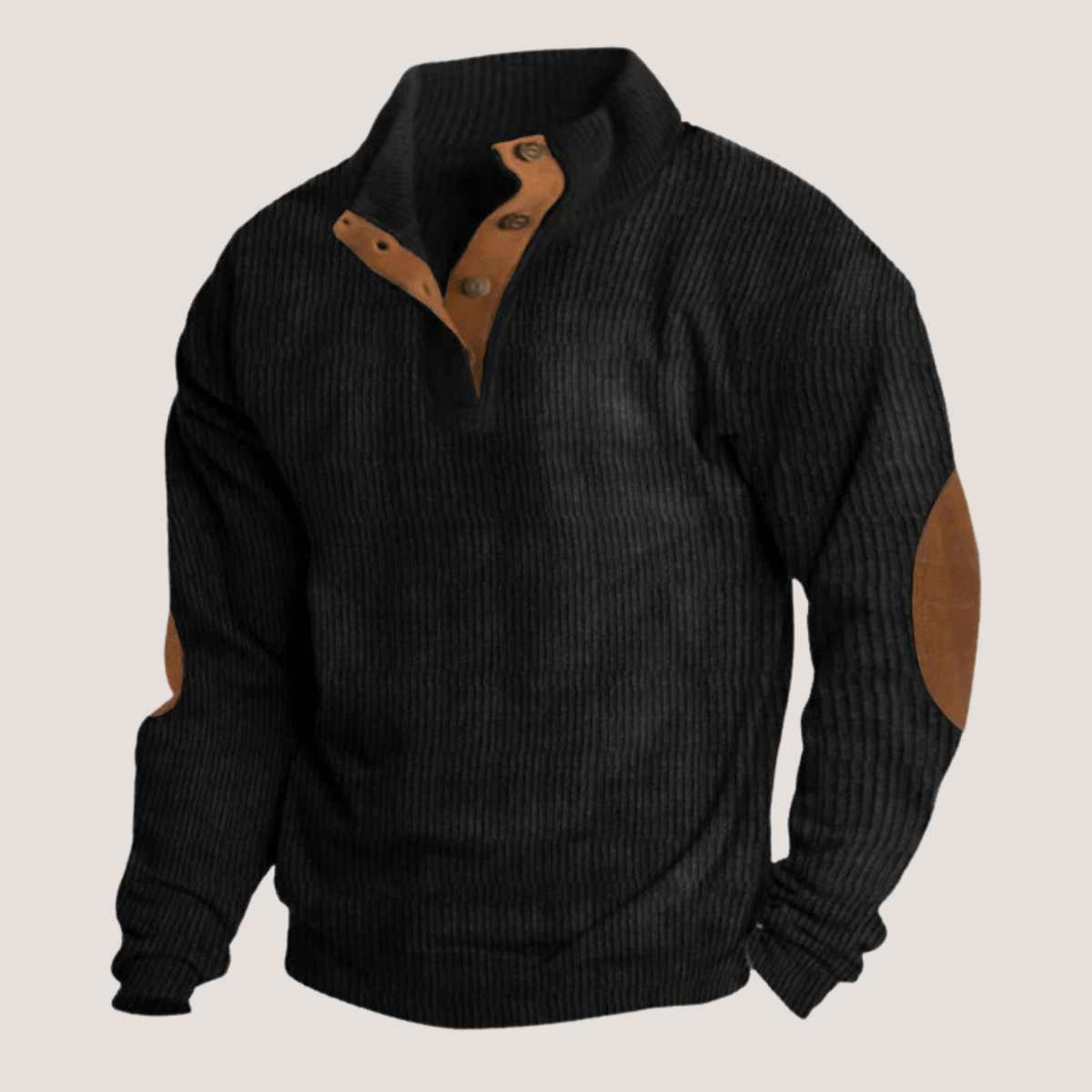 Maglione Uomo a Coste Girocollo Corto