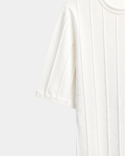 Maglia Uomo in Maglia Leggera con Righe Verticali Estate