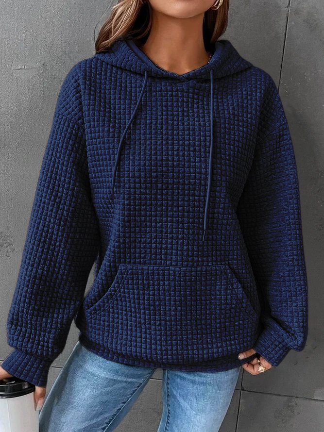 Felpa Donna in Maglia a Nido dApe Comoda Casual