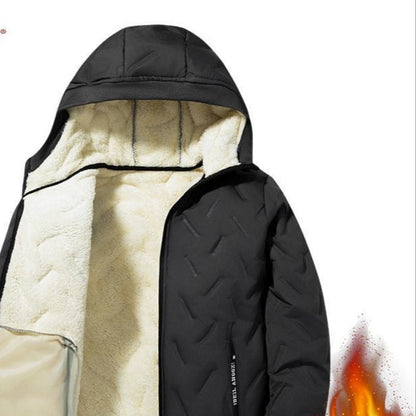 Giacca Invernale Uomo con Fodera in Pile e Chiusura Zip