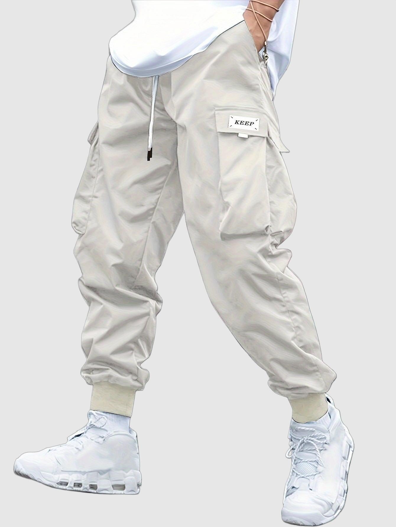 Pantaloni Cargo Uomo Streetwear Tasche e Polsini Elasticizzati - Brentozzi