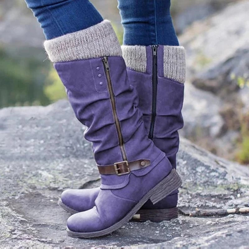 Stivali Donna Orthopedici Impermeabili Tacco Basso Caldi Comfort