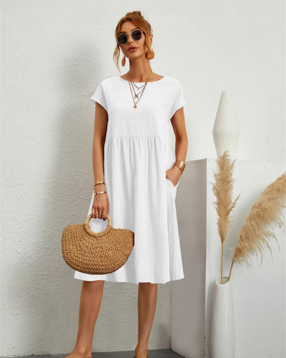 Abito Midi Donna Estivo Spiaggia Leggero