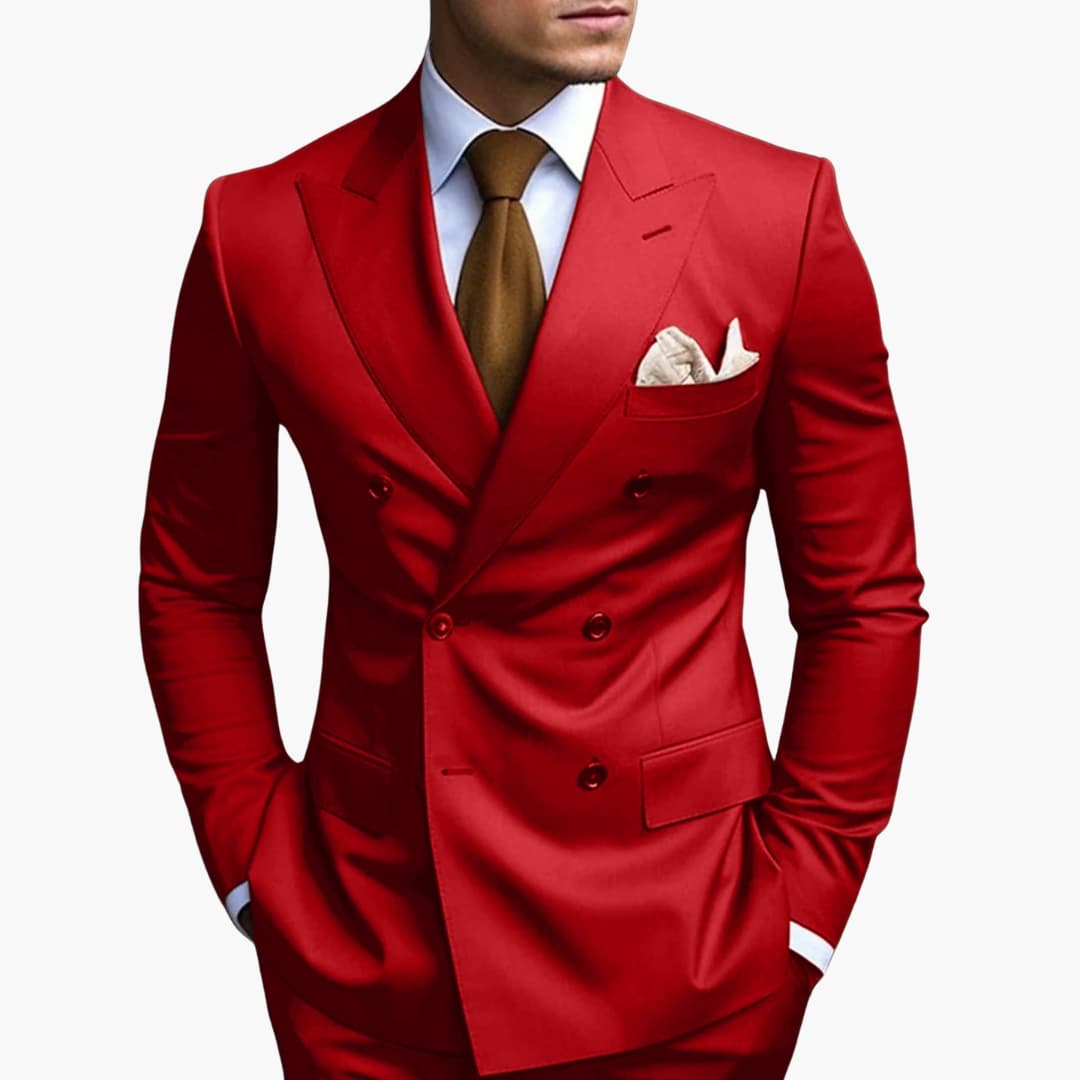 Abito Elegante Uomo Doppiopetto Slim Fit