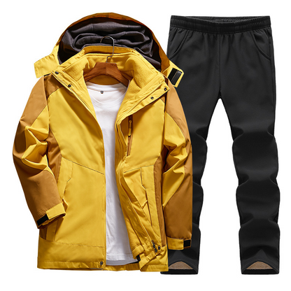 Set Outdoor 3-in-1 Donna Impermeabile con Giacca Fleece Rimovibile