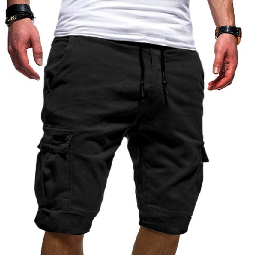Bermuda Cargo Uomo con Coulisse Tasche Multiple