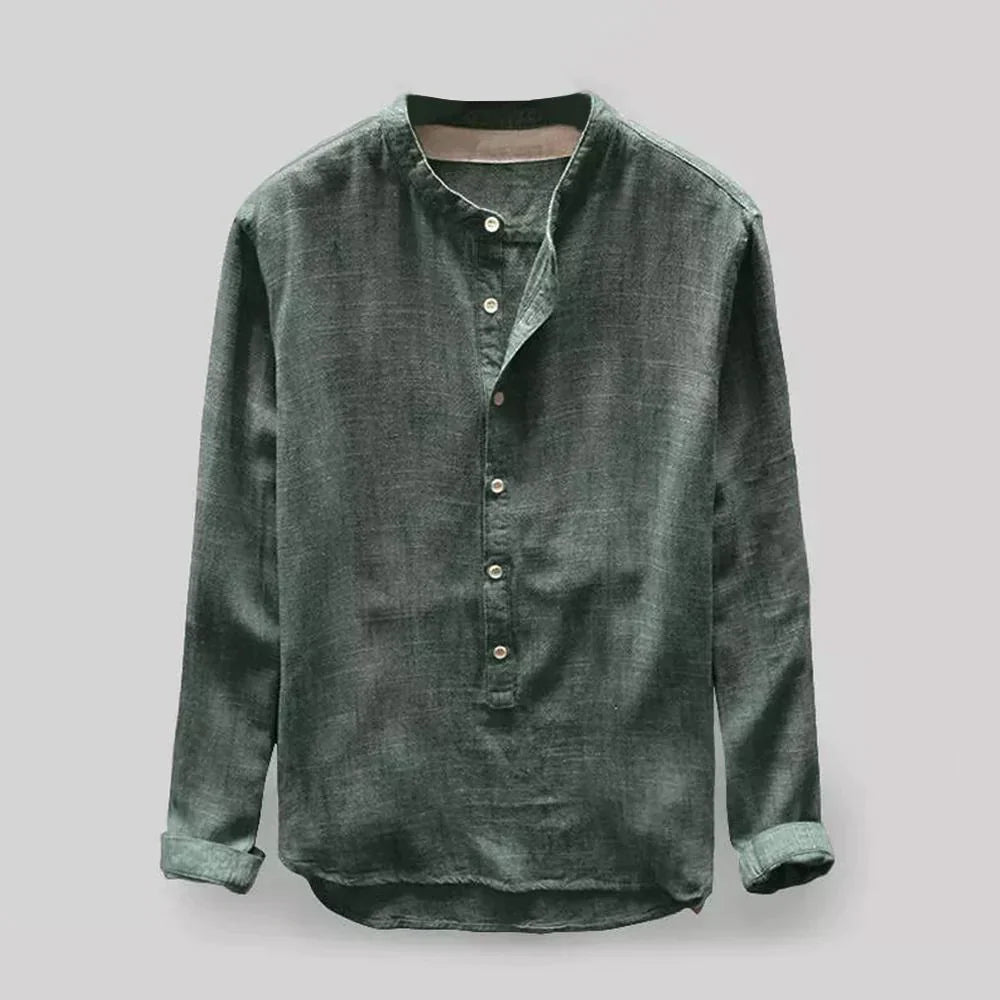 Camicia Oxford Uomo Classica Manica Lunga