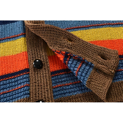 Cardigan Uomo Retro in Maglia Classico