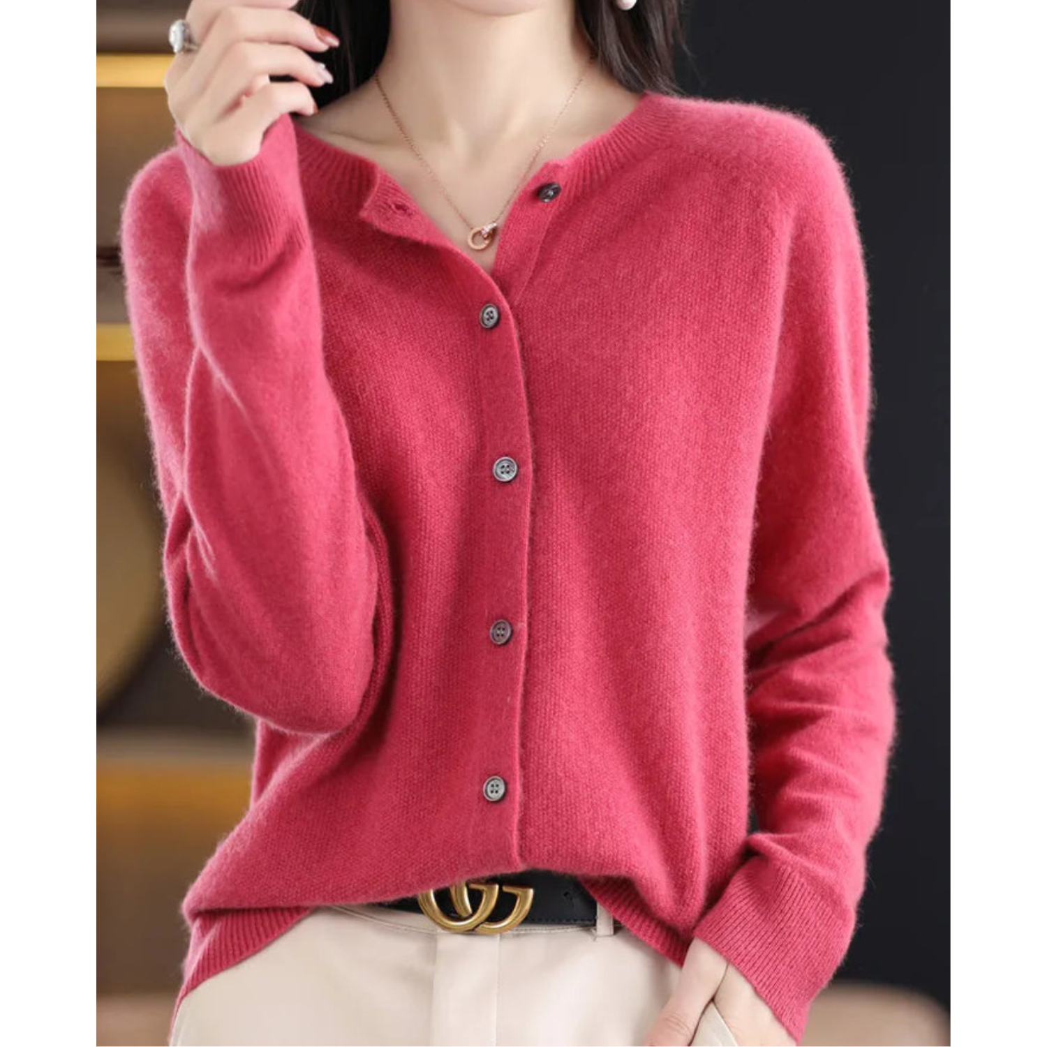 Cardigan Donna Caldo Vestibilità Comoda - Brentozzi