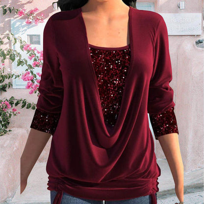 Camicia Donna con Tessuto Strutturato Regular Fit - Brentozzi