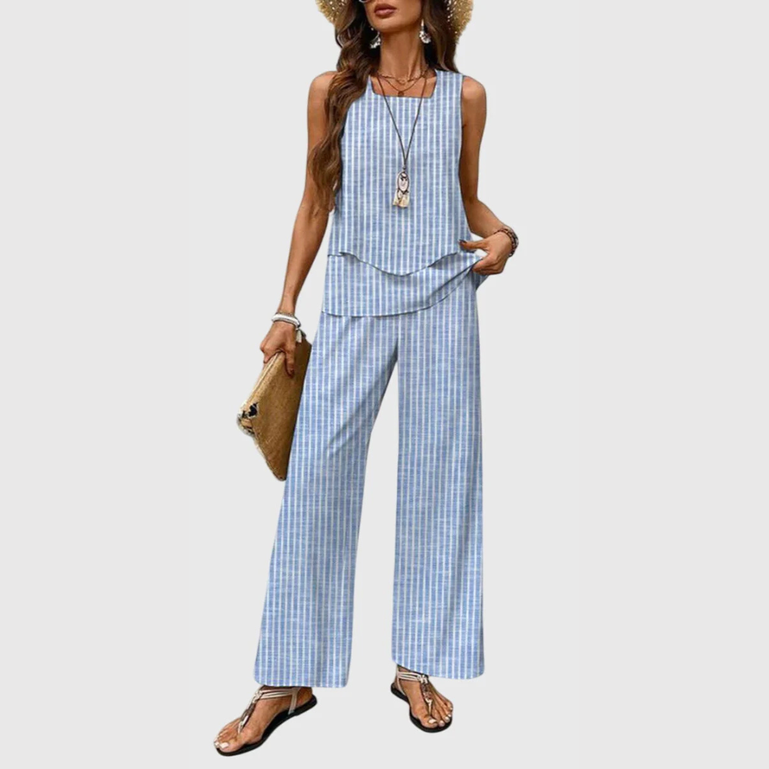 Completo Donna Pantaloni a Gamba Larga Set