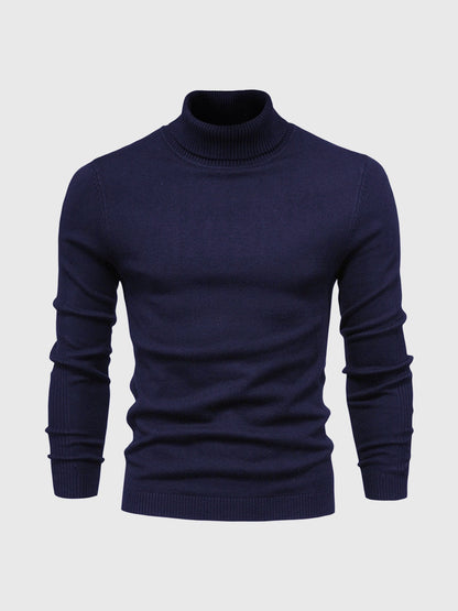Maglione Uomo in Cotone Morbido Collo Alto Lavabile