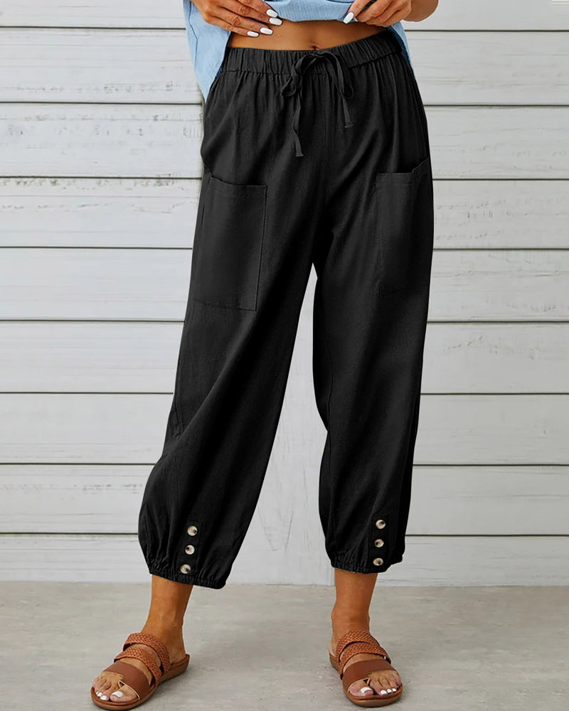 Pantaloni Cargo Donna Estivi Comodi