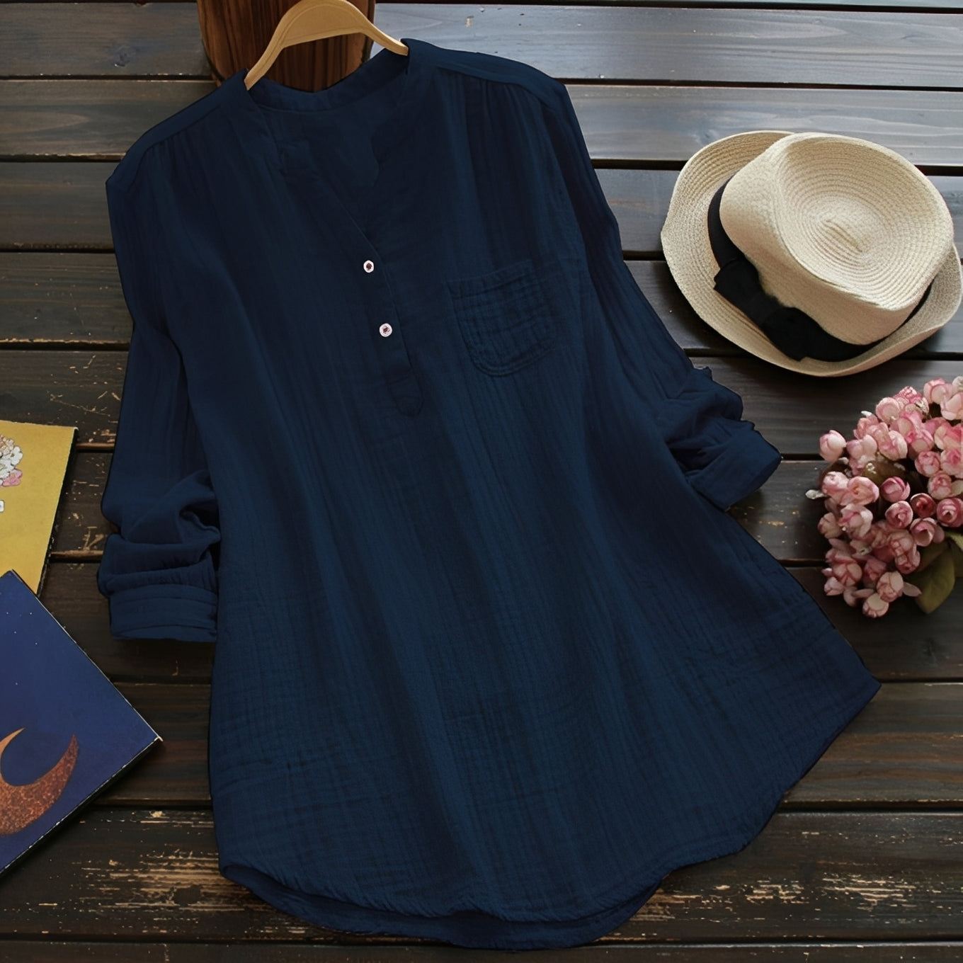 Blusa Donna Casual Comoda Manica Lunga