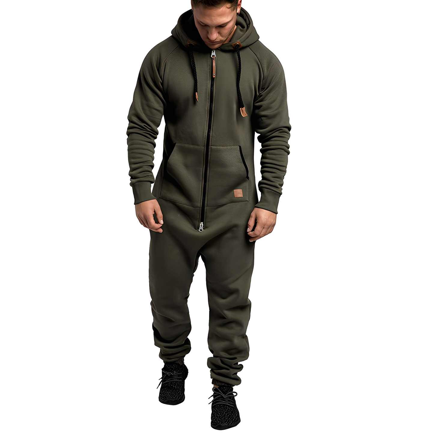 Tuta Uomo con Cappuccio Stile Casual Comoda