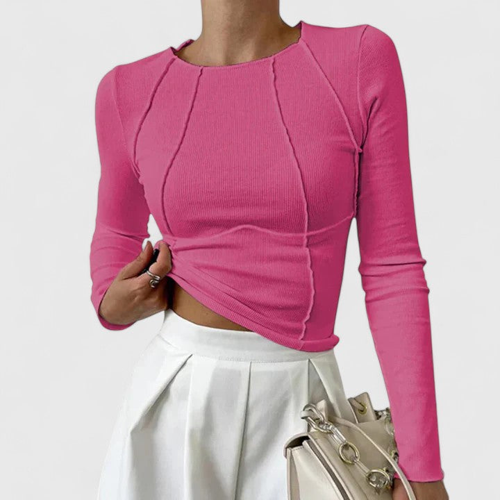 Maglia Manica Lunga Donna Slim Fit