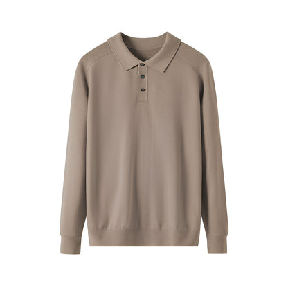Maglione Uomo in Lana Collo a Risvolto