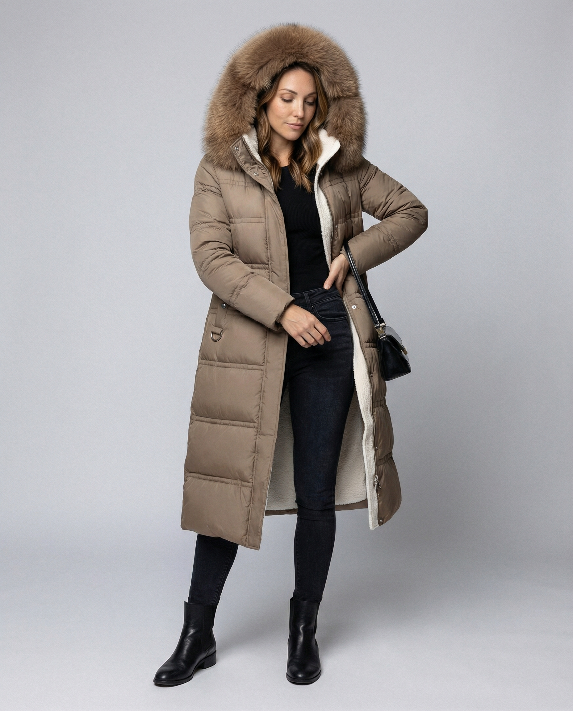 Cappotto Imbottito Donna Invernale Lungo - Brentozzi