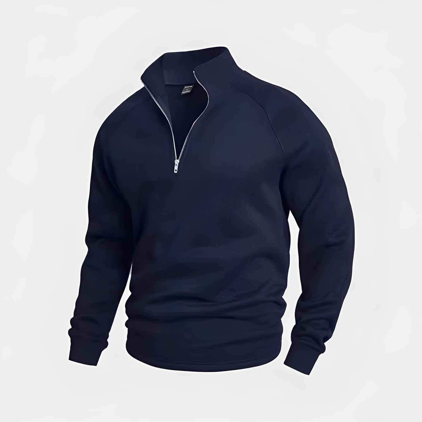 Felpa Uomo in Pile con Mezza Zip Comoda