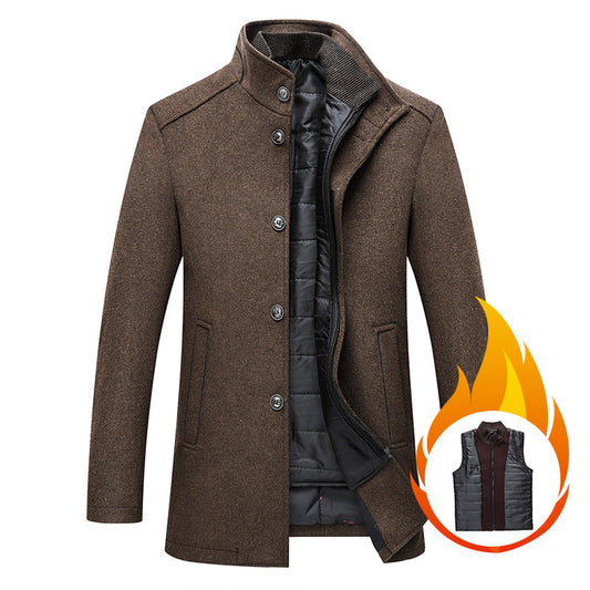 Cappotto Uomo in Lana Elegante Slim Fit - Brentozzi