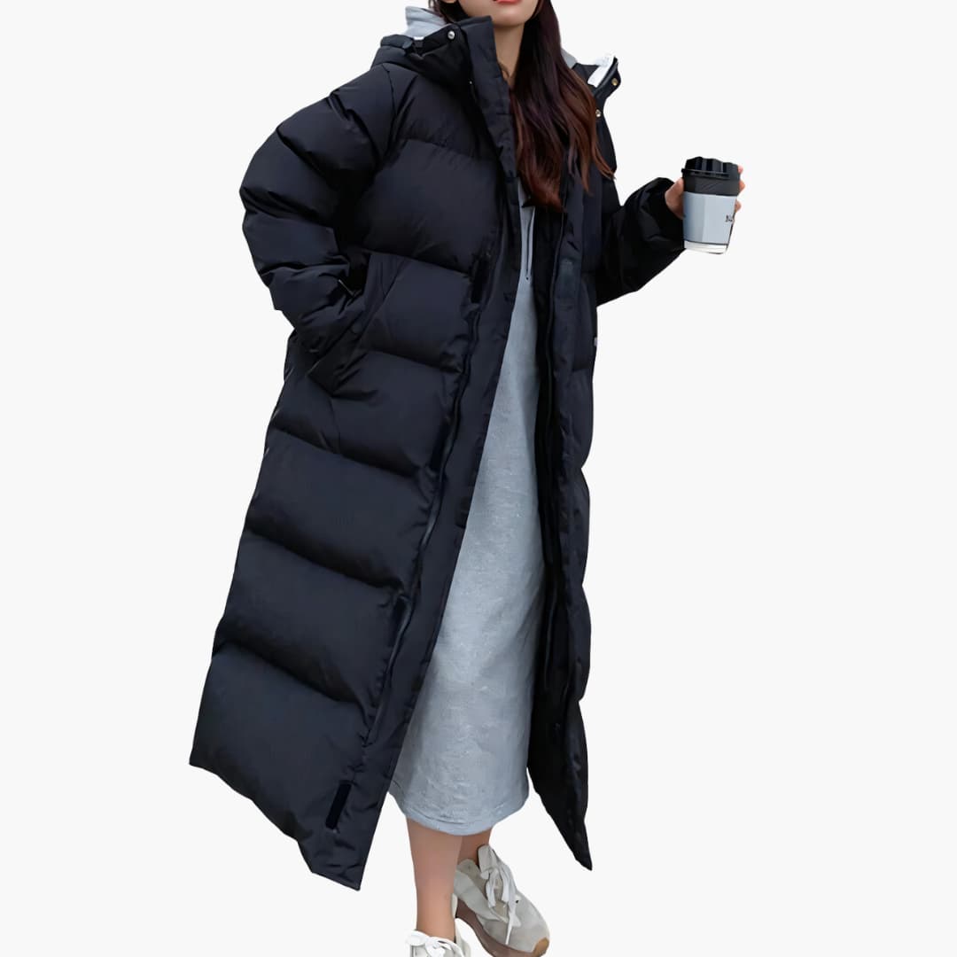 Giacca Invernale Donna Lunga con Cappuccio - Brentozzi