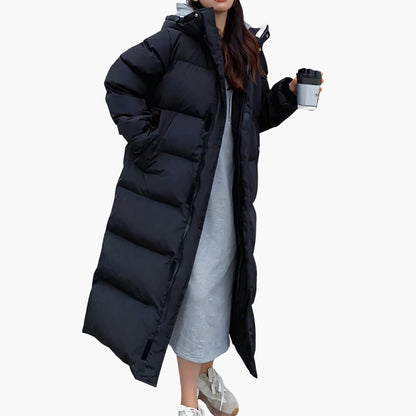 Giacca Invernale Donna Lunga con Cappuccio - Brentozzi