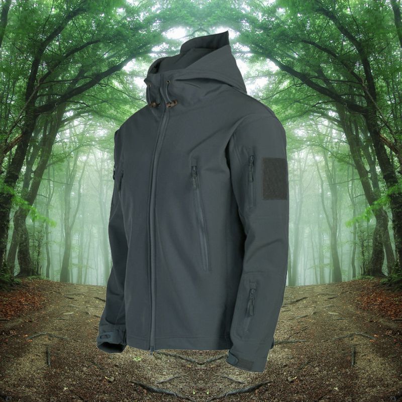 Giacca Outdoor Uomo Impermeabile Taglio Dritto