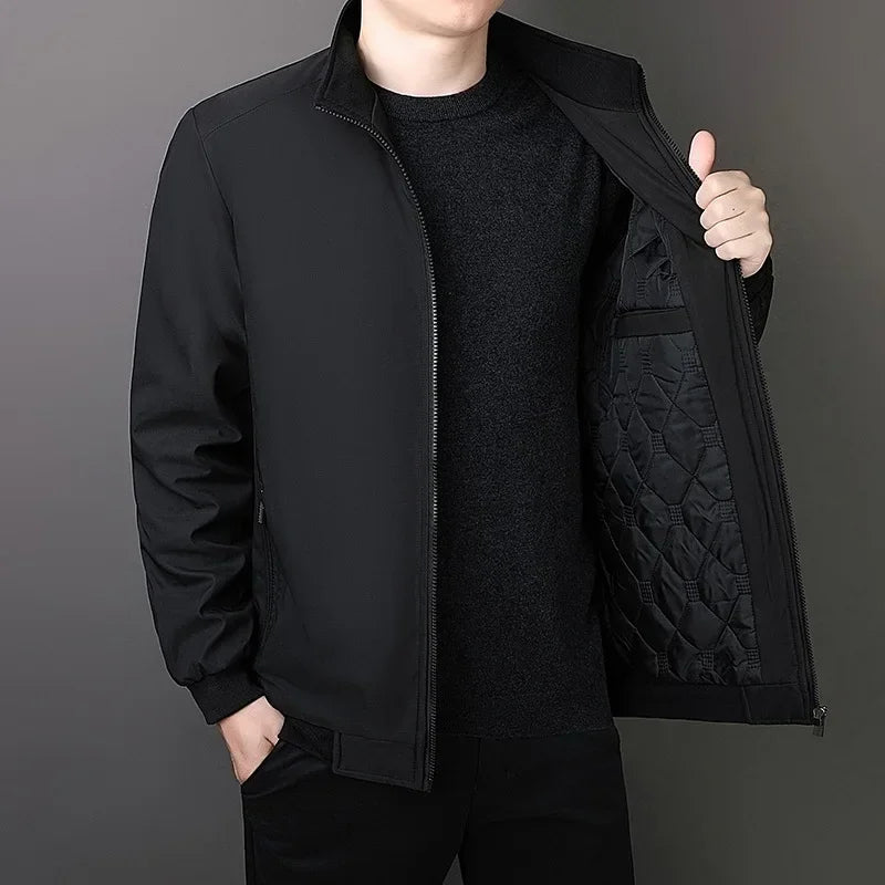 Giacca Invernale Uomo Collo Alto Calda e Elegante