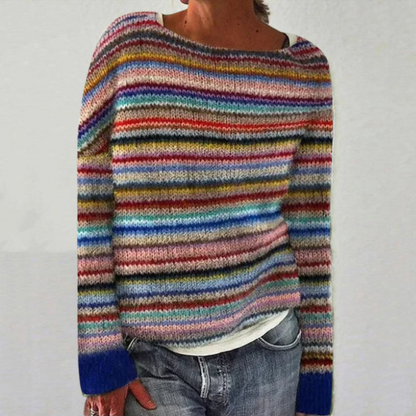 Maglione Donna in Maglia Grossa Girocollo Corto - Brentozzi