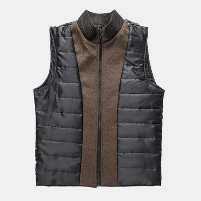 Giacca Invernale Uomo in Misto Lana Corto Collo Alto