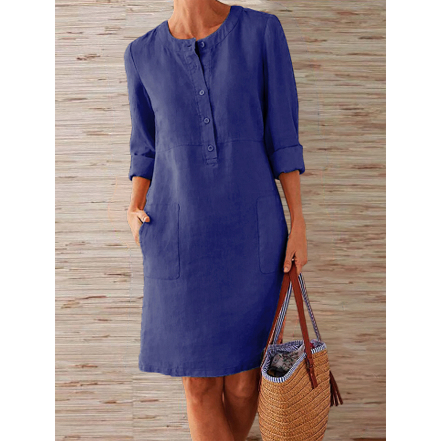 Abito Donna in Tessuto Leggero Vestibilità Classica