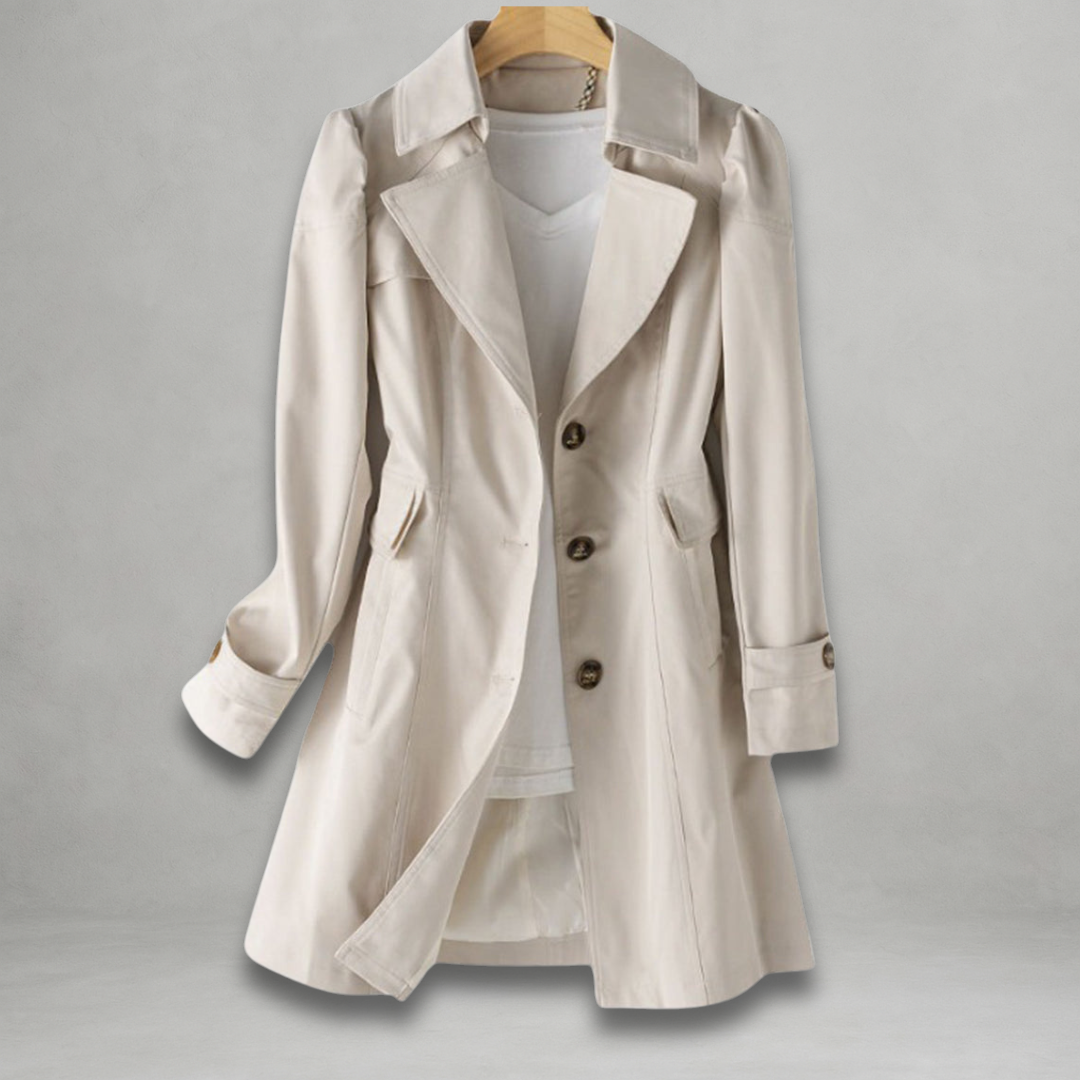 Trench Coat Donna Leggero Stile Primaverile Classico