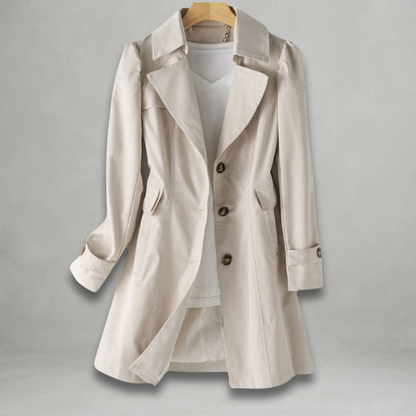 Trench Coat Donna Leggero Stile Primaverile Classico