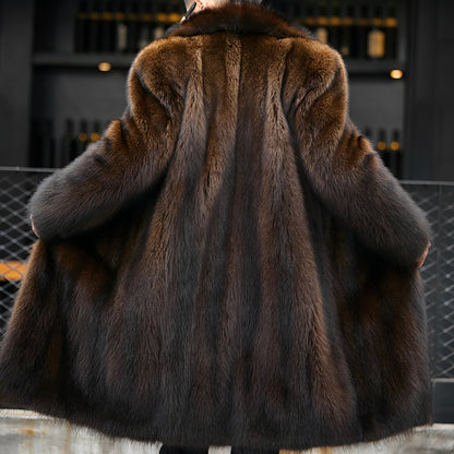 Cappotto Uomo Lungo in Pelliccia Classico