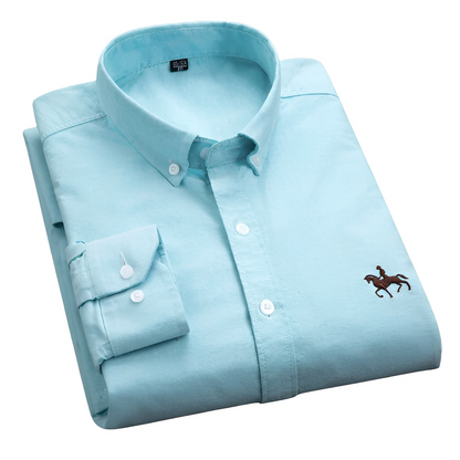 Camicia Uomo Casual Senza Pieghe Manica Lunga