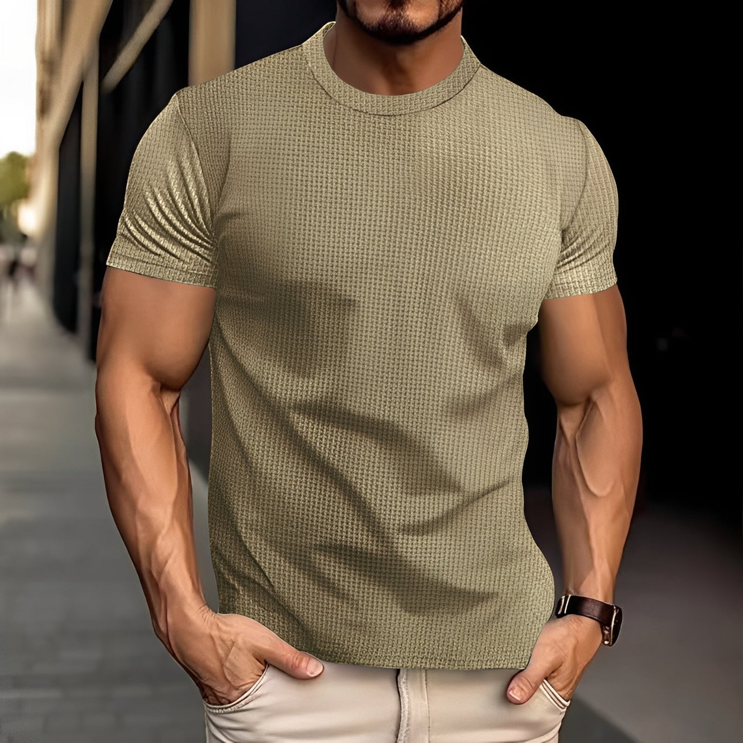 Camicia Uomo Slim Fit Stile Casual