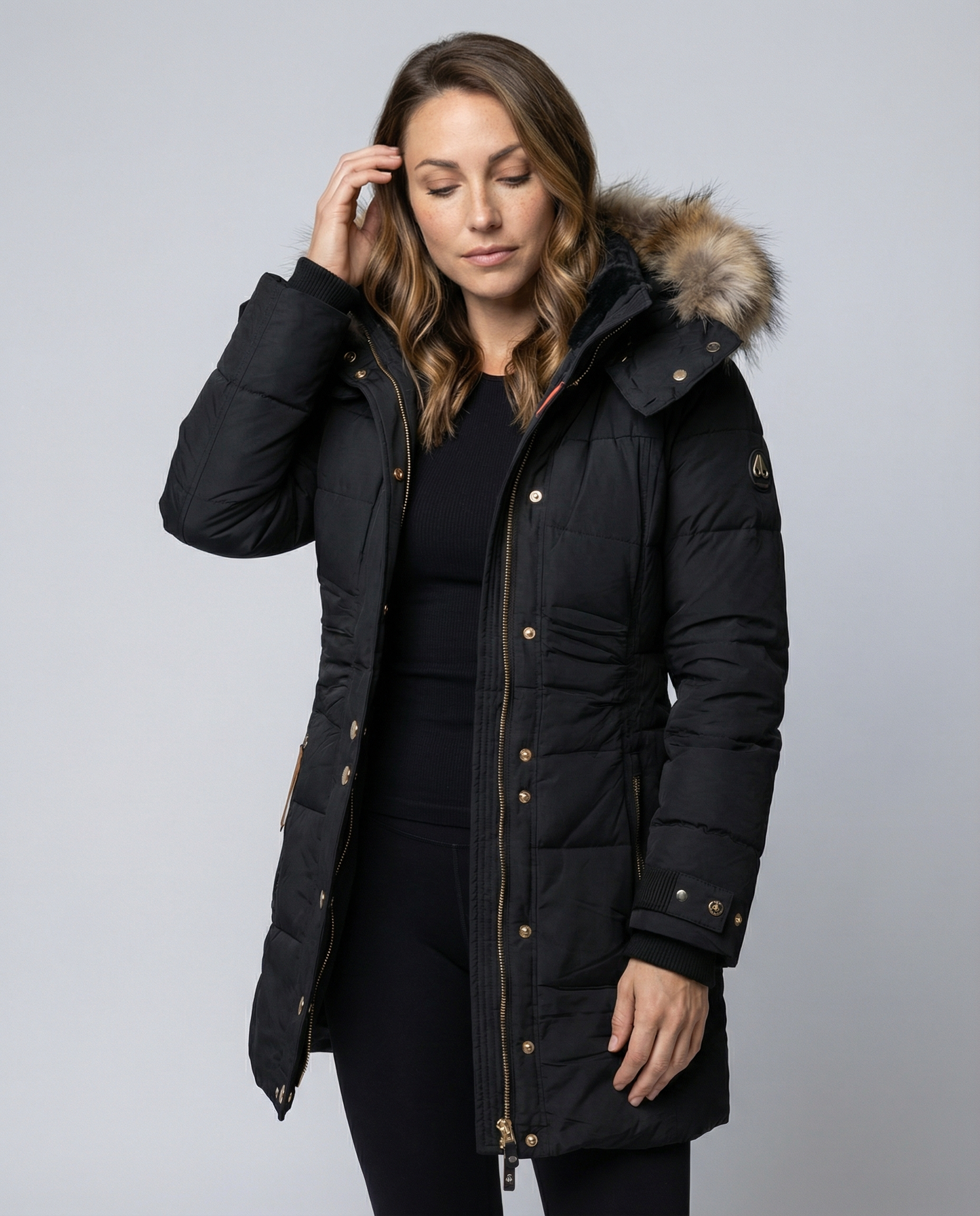 Parka Donna Imbottito Caldo Cappuccio Regolare - Brentozzi