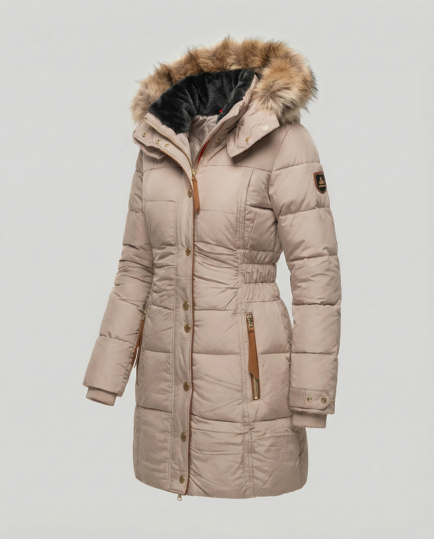 Parka Donna Imbottito Caldo Cappuccio Regolare