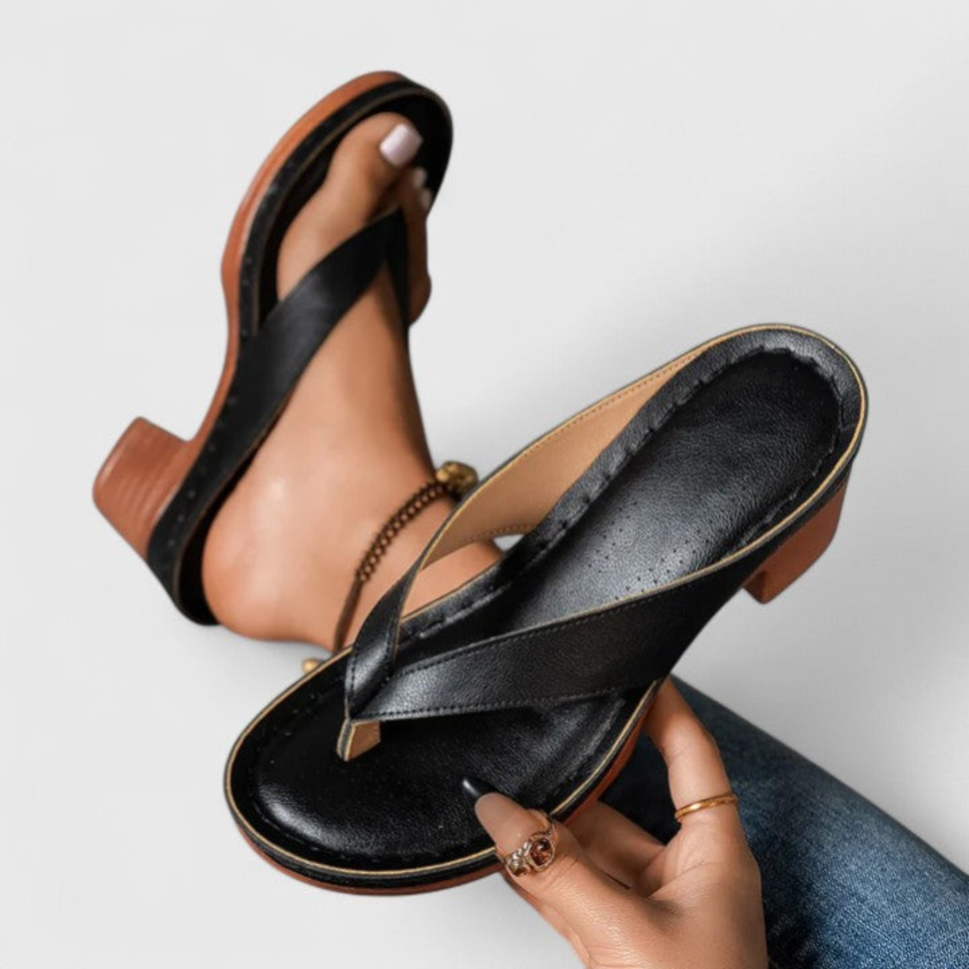 Sandali Donna Zehentrenner Tacco Chunky