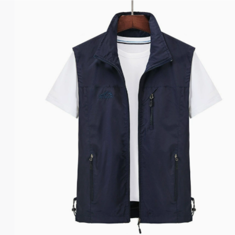 Gilet Uomo Con Zip Vestibilità Regular