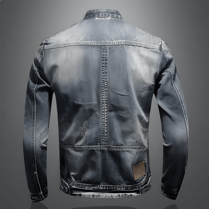 Giacca Denim Uomo Vintage Tasche Comode
