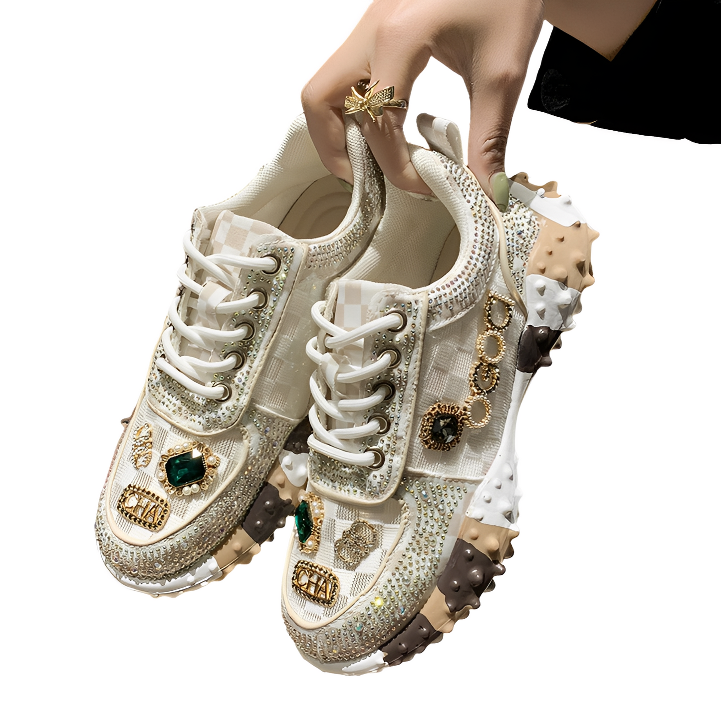 Scarpe Donna con Glitter Stile Elegante