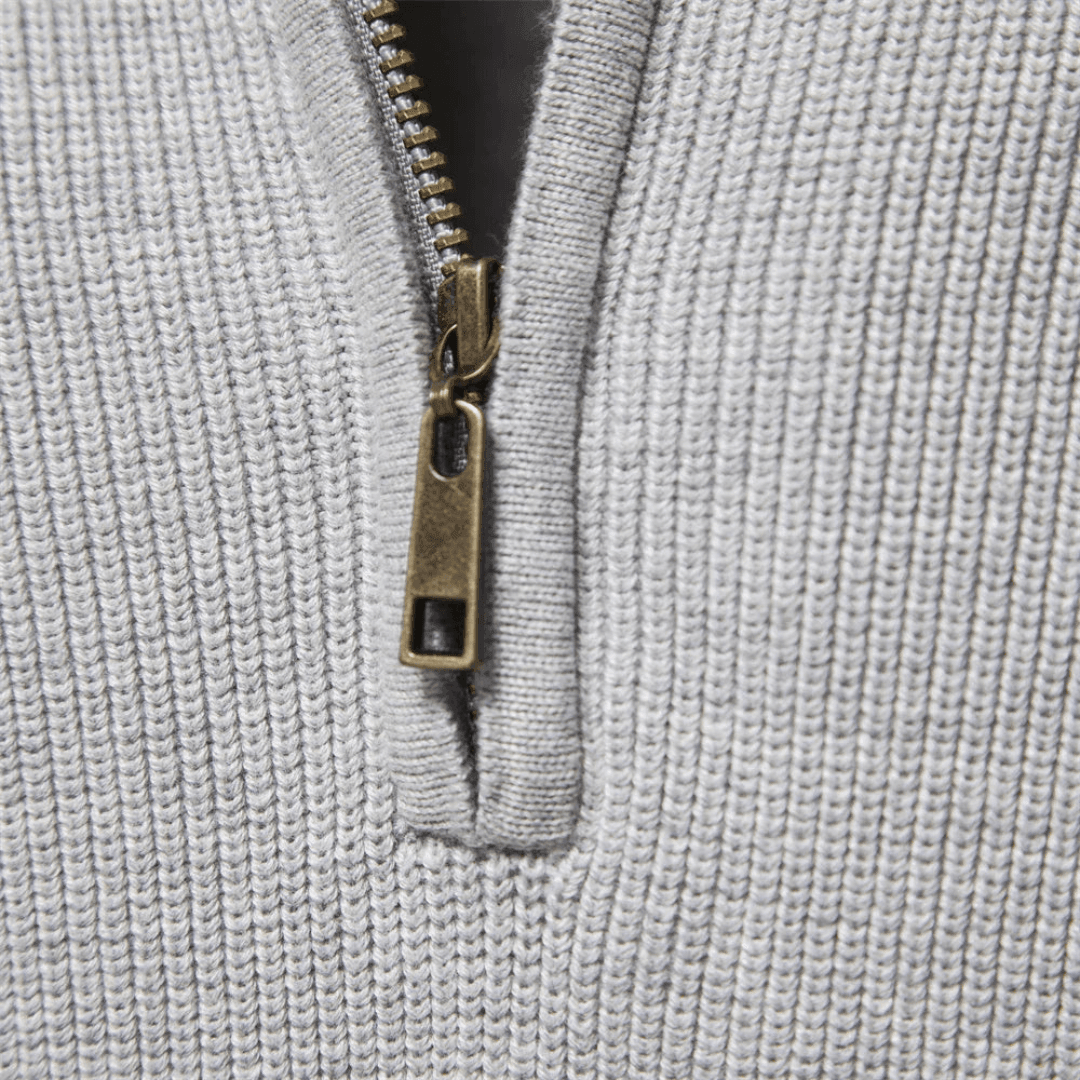 Maglione Uomo in Maglia Morbida con Zip