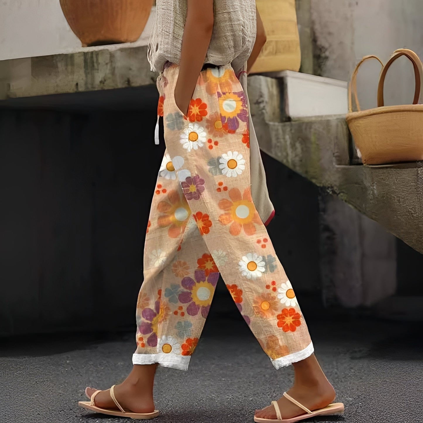 Pantaloni Donna con Tasche Stile Elegante