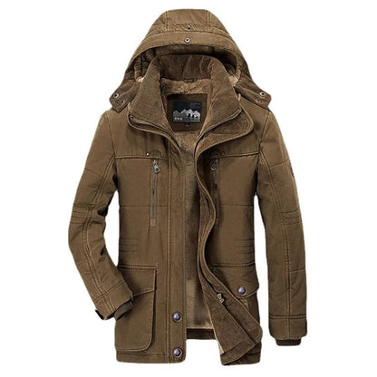 Giacca Invernale Uomo con Cappuccio Lunga