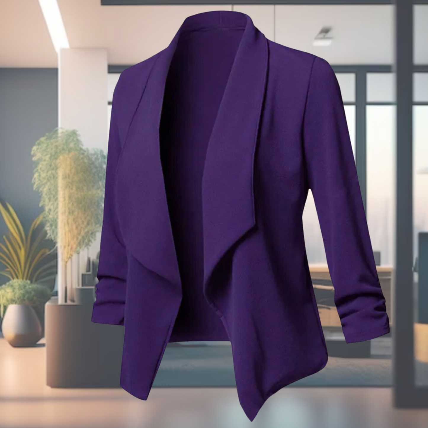 Blazer Donna Manica Lunga Leggero Elegante