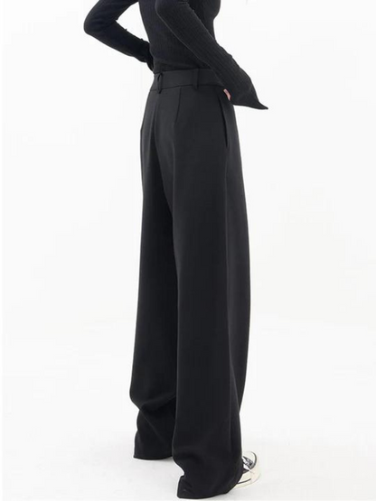 Pantaloni Donna Asimmetrici con Gamba Larga