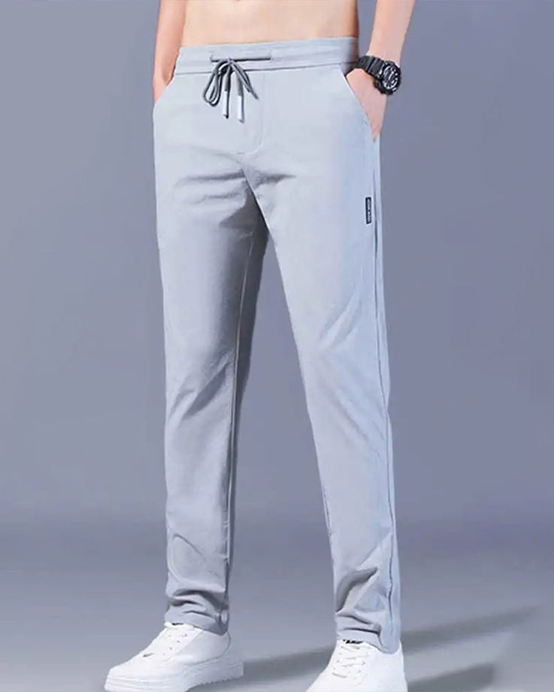 Pantaloni Uomo Tessuto Lunghi Regular
